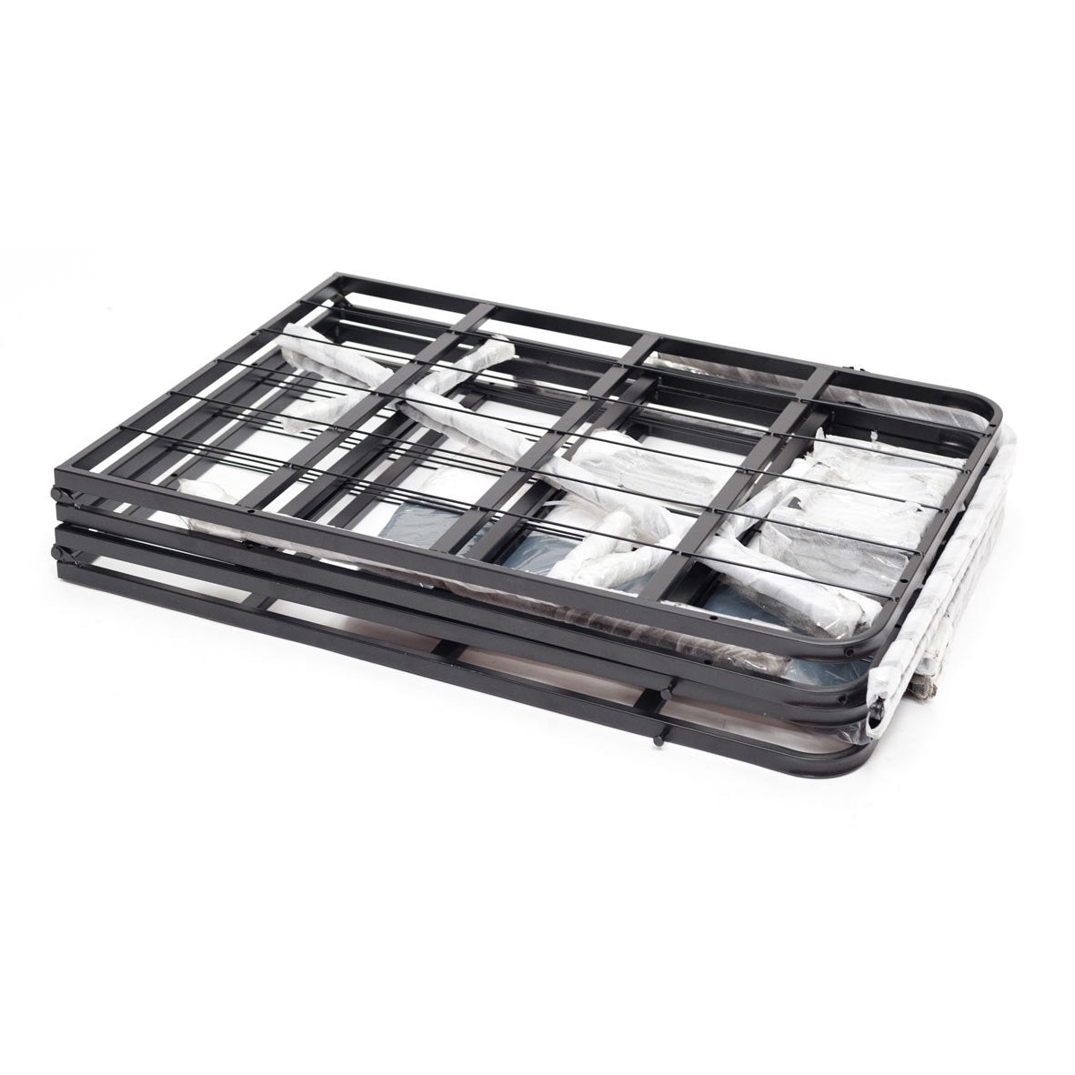 King size Metal Box-Spring Mattress Foundation with Cover-3