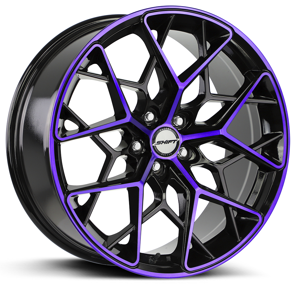 Piston Gloss Black Purple Machined-0