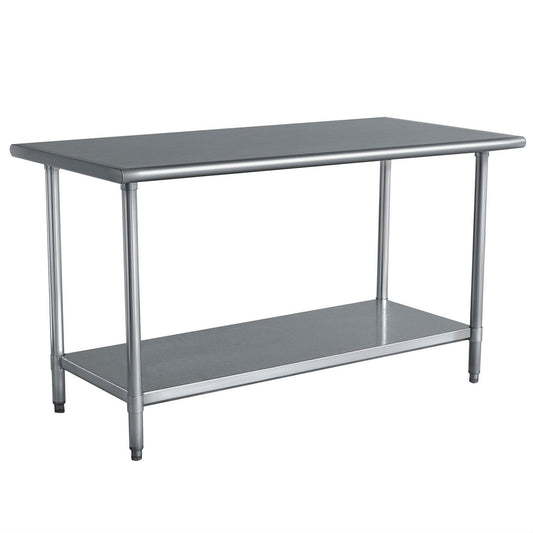 Stainless Steel Top Utility Table High Top Workbench Prep Table 24 x 48 inch-0