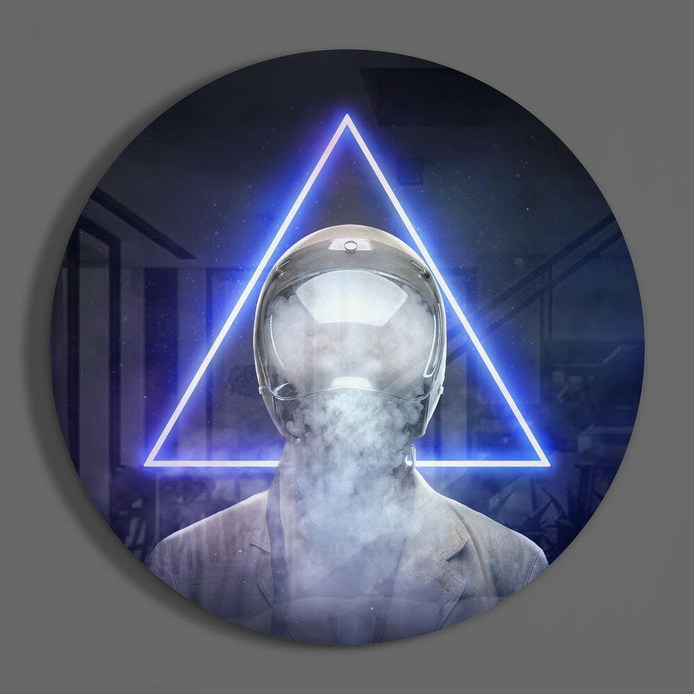Triangle Glass Wall Art