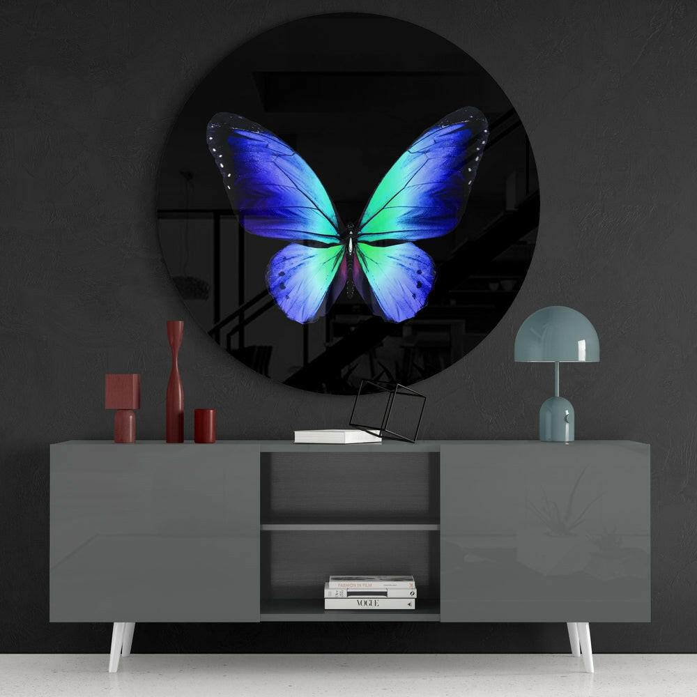 Butterfly Glass Wall Art-3