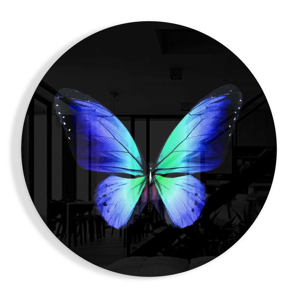 Butterfly Glass Wall Art-0
