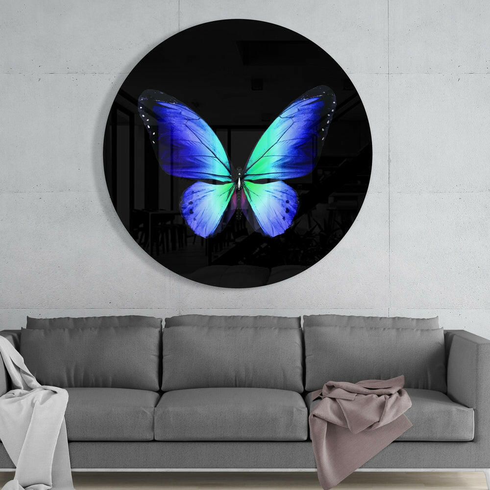 Butterfly Glass Wall Art-1