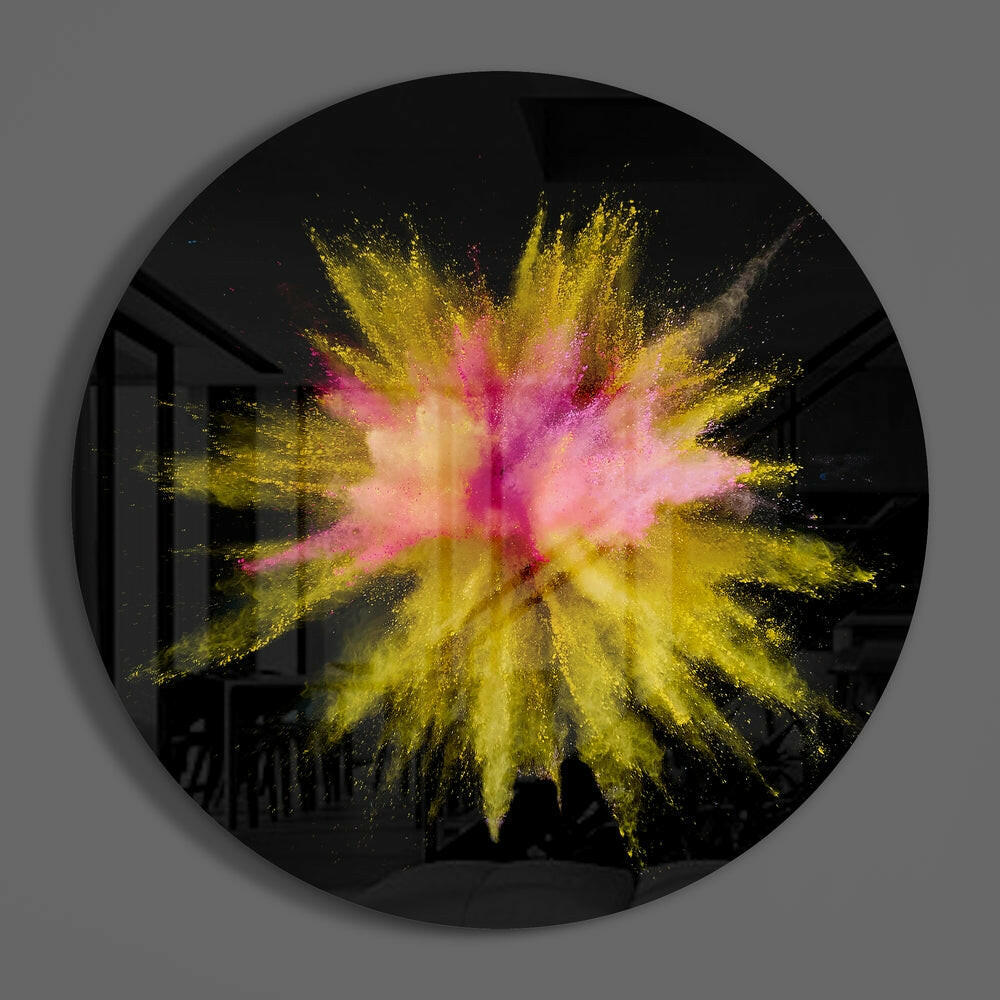 Abstract Glass Wall Art