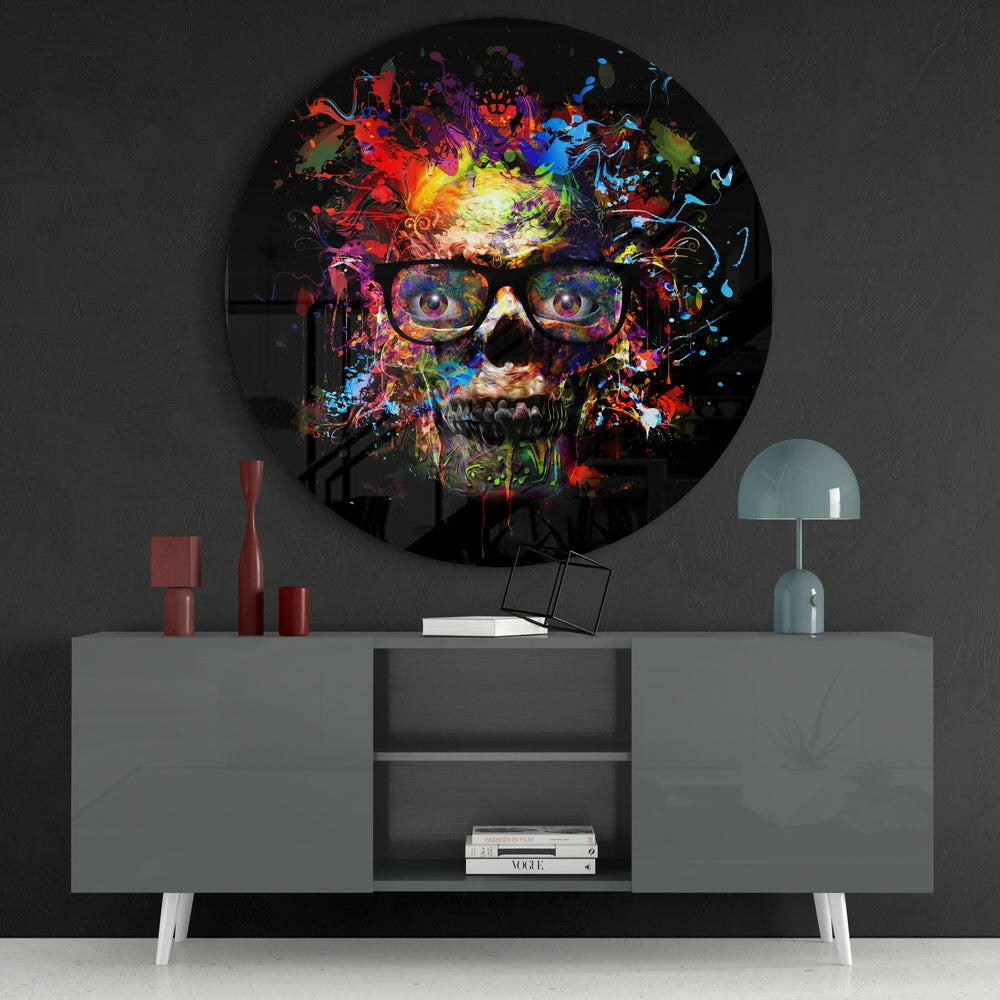 Skull Glass Wall Art-3