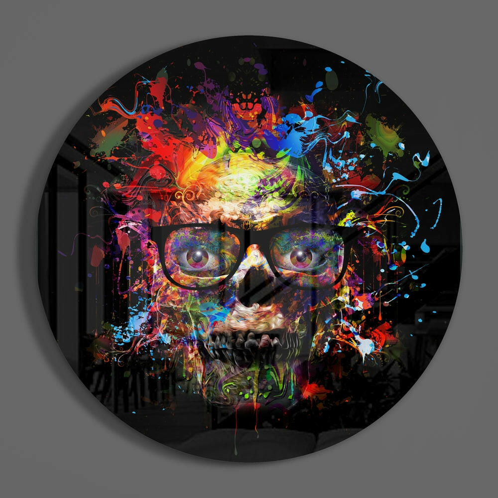 Skull Glass Wall Art-2