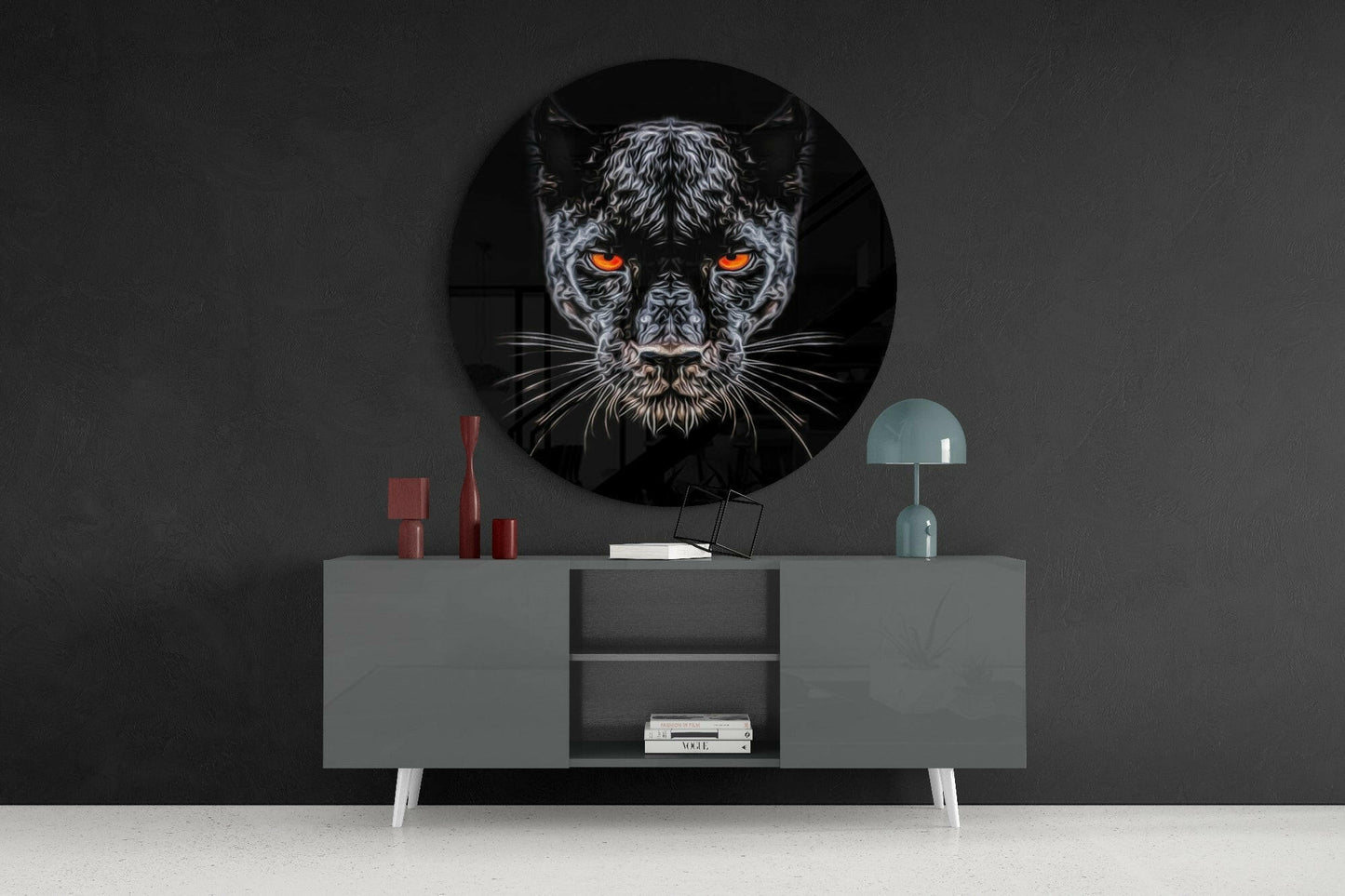 Puma Glass Wall Art