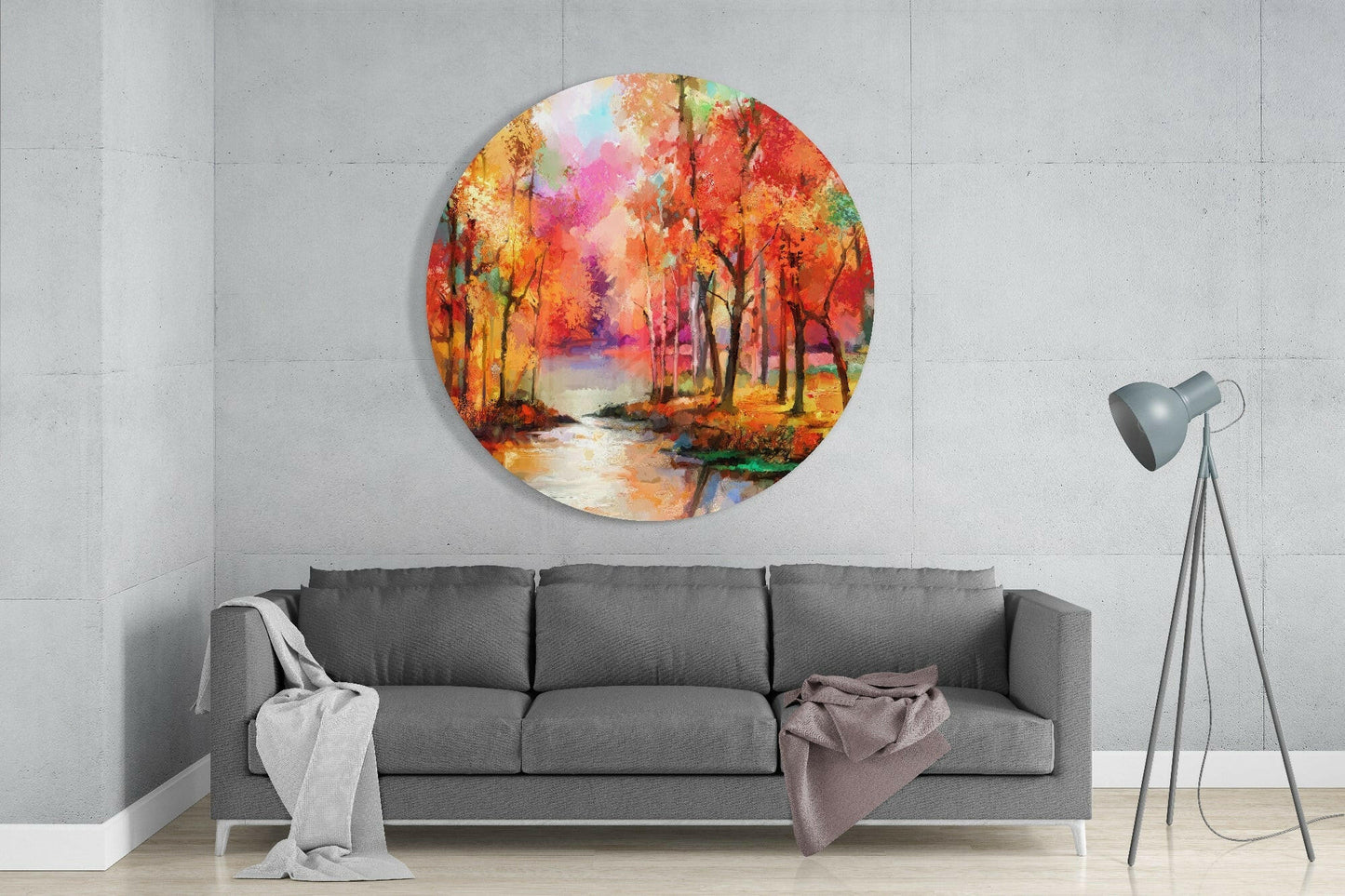Colors of the Forest Glass Wall Art