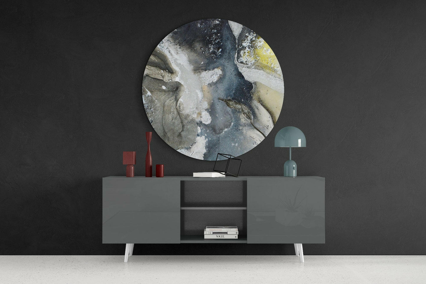 Marble Glass Wall Art
