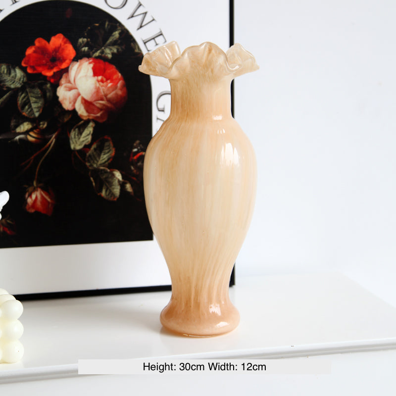 Vintage French Style Glass Vase-1