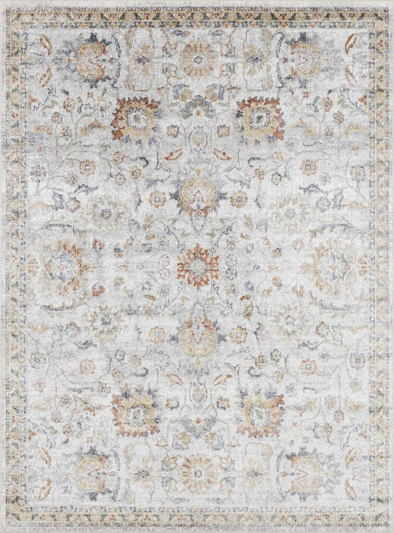 Dion Washable Floral Rug-1