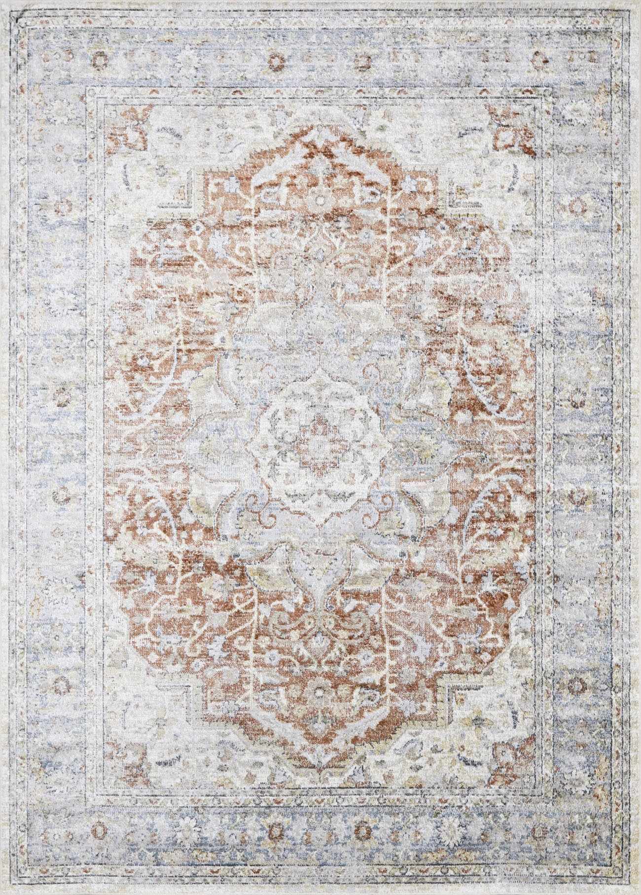 Emke Flat Pile Washable Rug-1