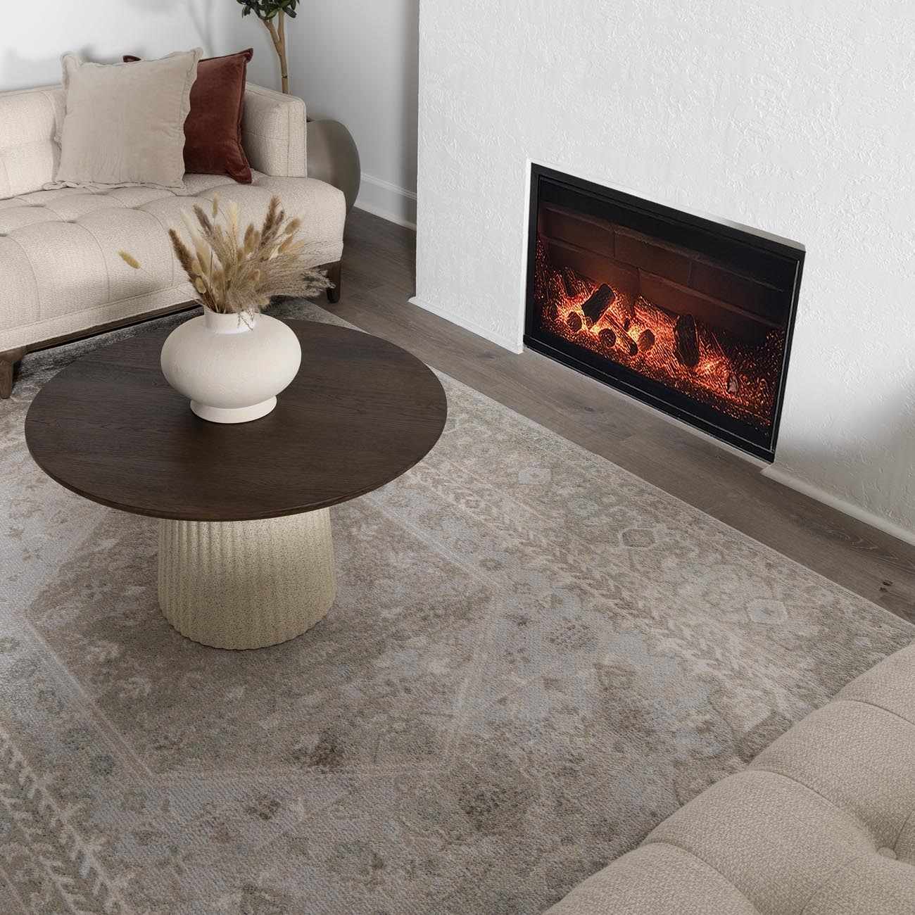 Gael Flat Pile Washable Rug-5