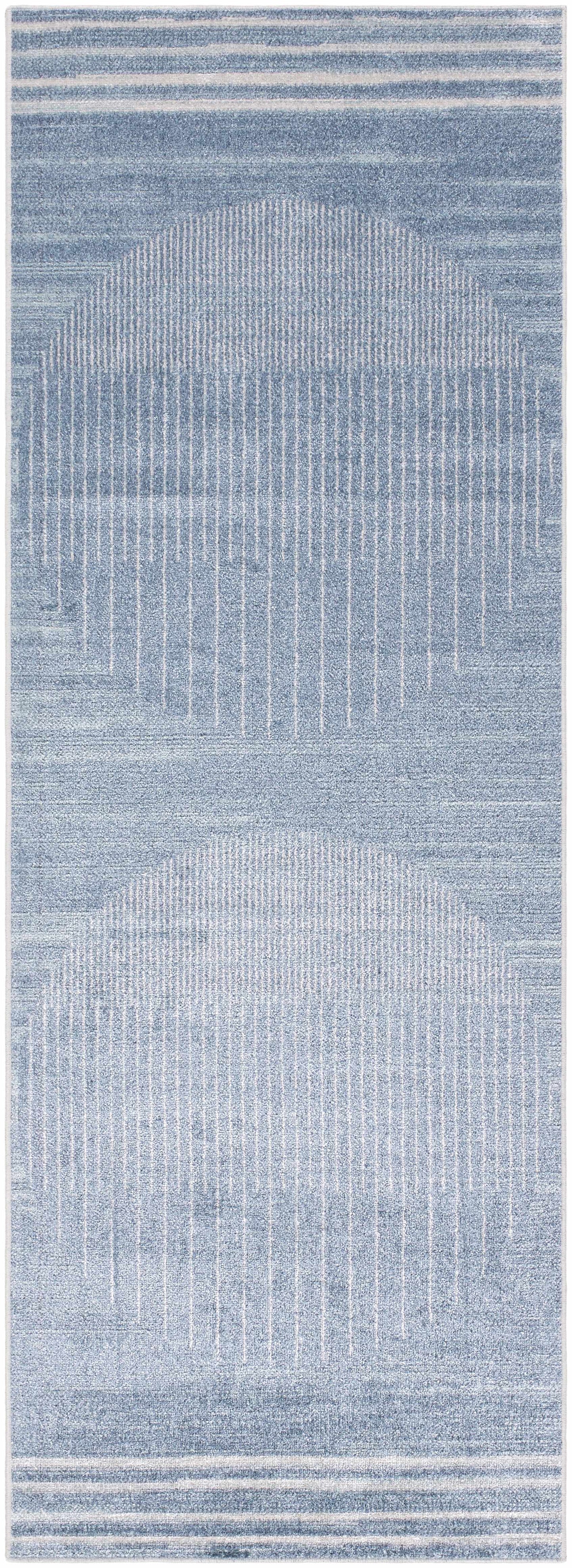 Thad Blue Washable Area Rug-2