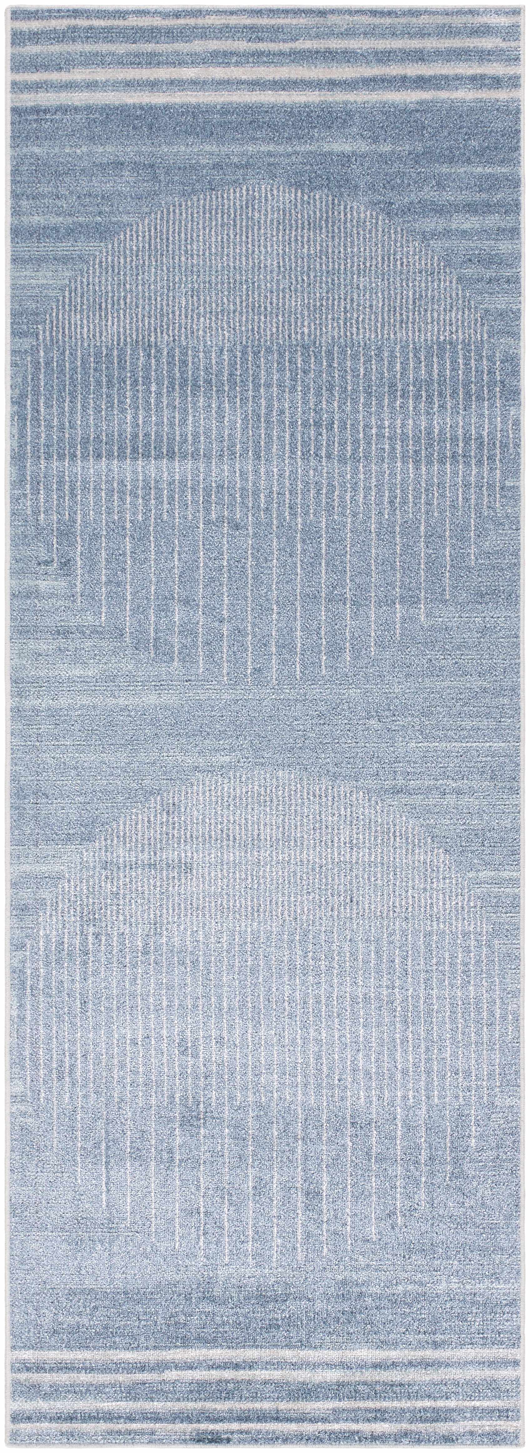 Thad Blue Washable Area Rug-2