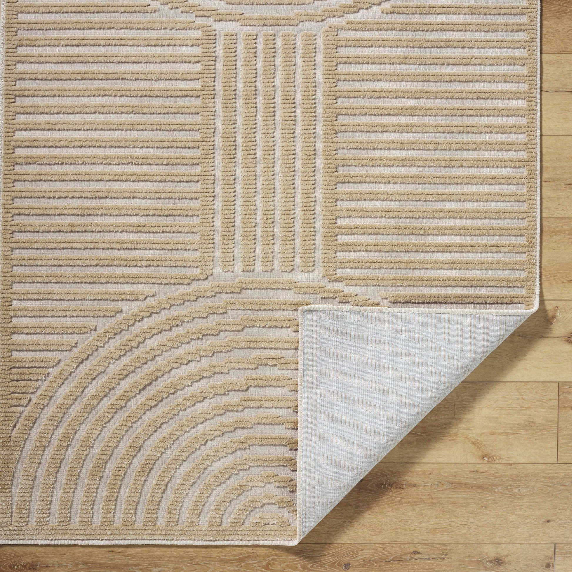 Deron Beige Washable Area Rug-4
