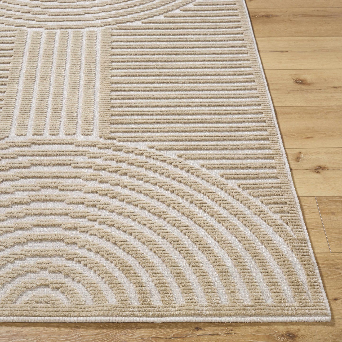Deron Beige Washable Area Rug-3