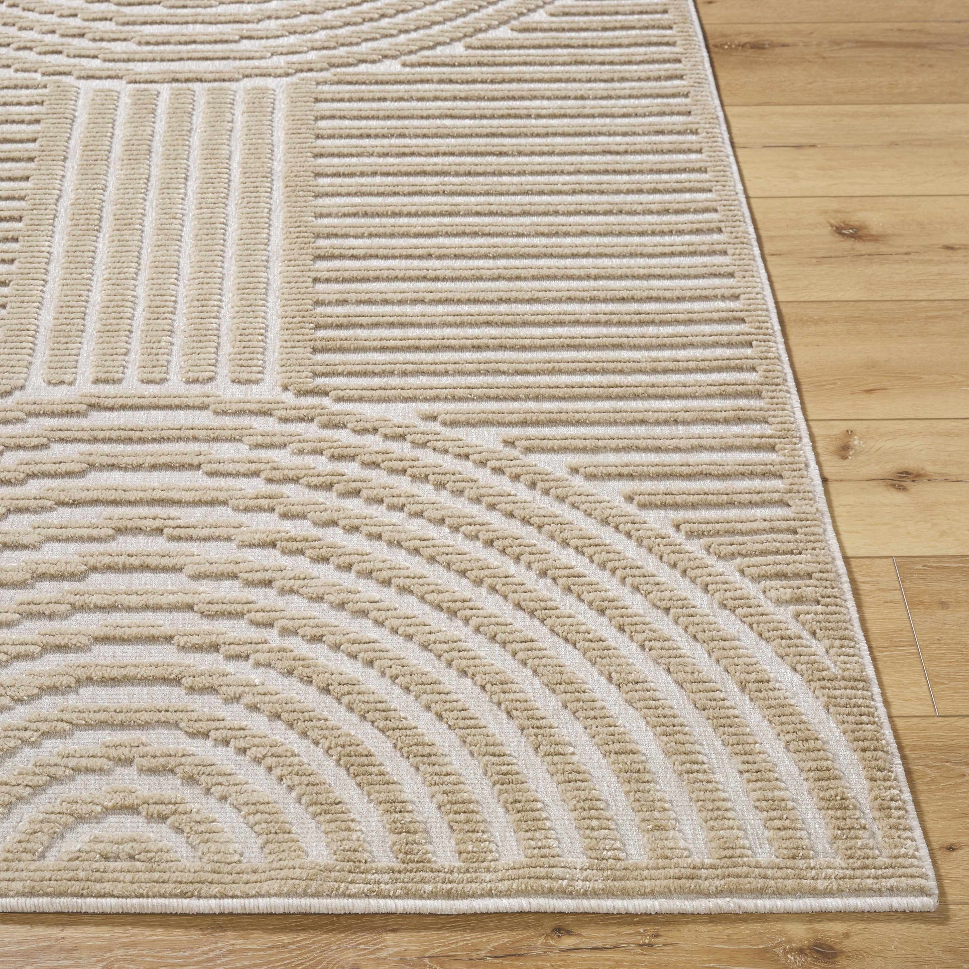 Deron Beige Washable Area Rug-3