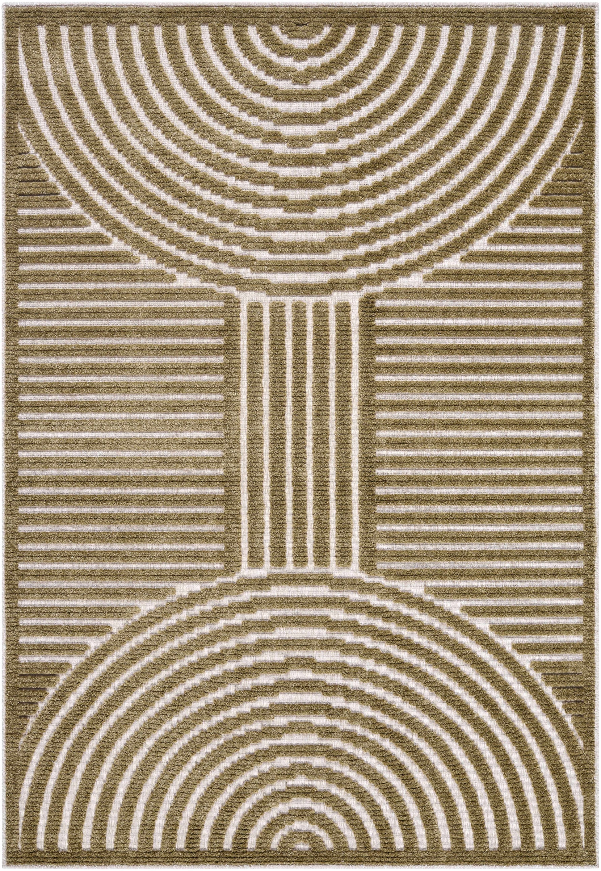 Deron Khaki Washable Area Rug-1