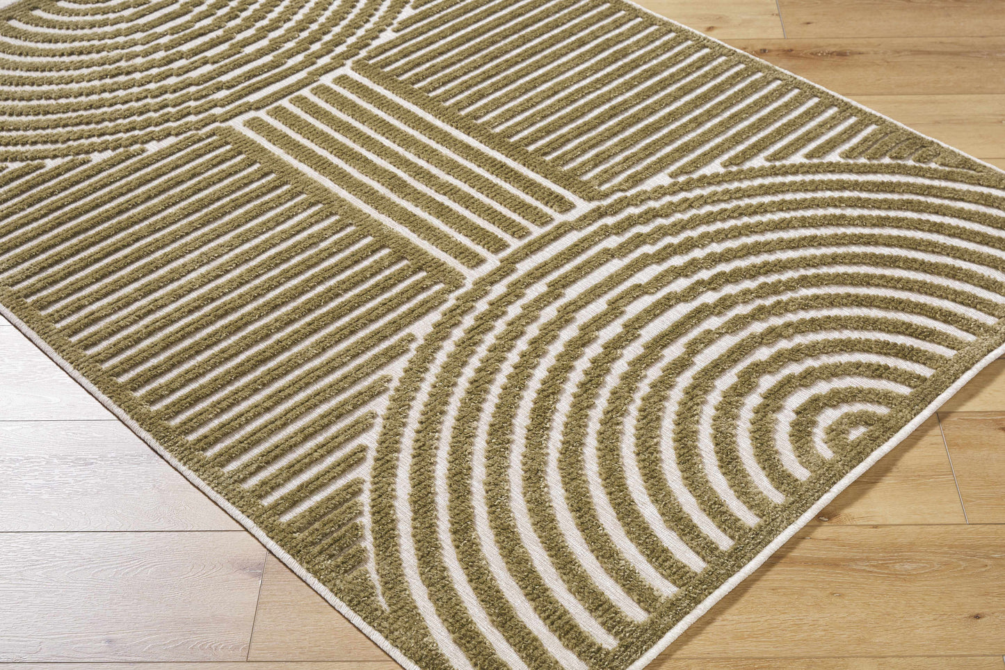 Deron Khaki Washable Area Rug-2