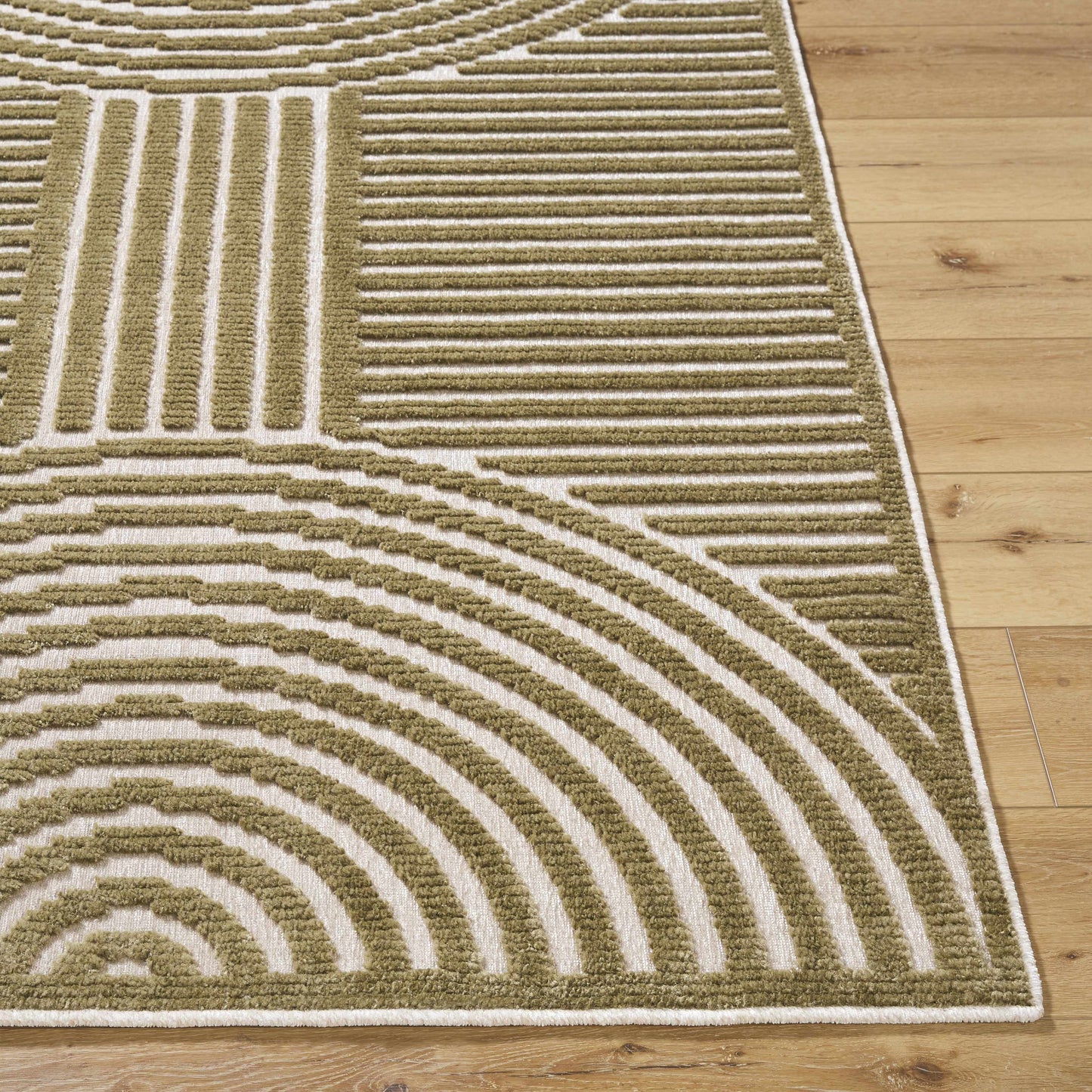 Deron Khaki Washable Area Rug-3