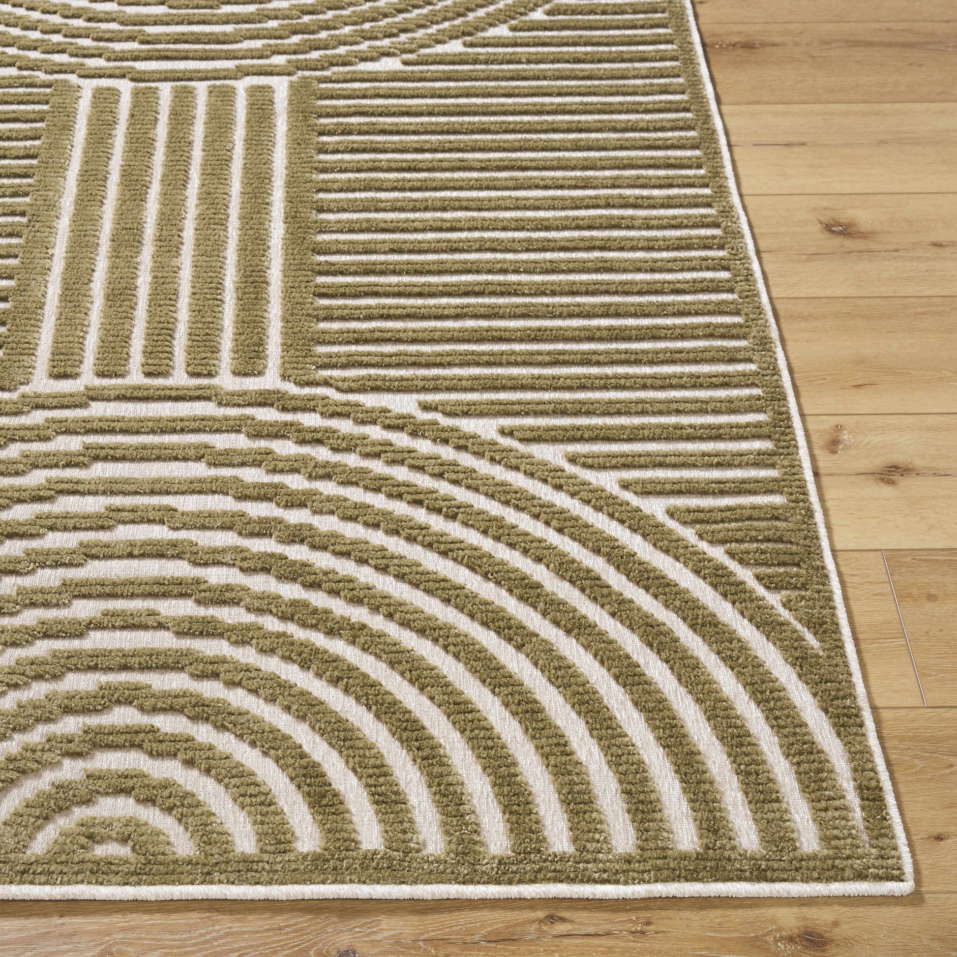 Deron Khaki Washable Area Rug-3
