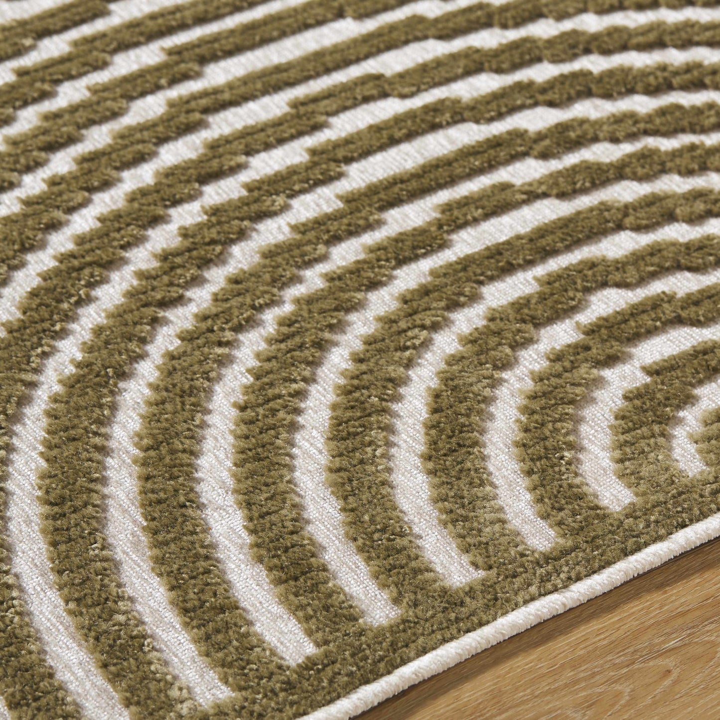 Deron Khaki Washable Area Rug-5