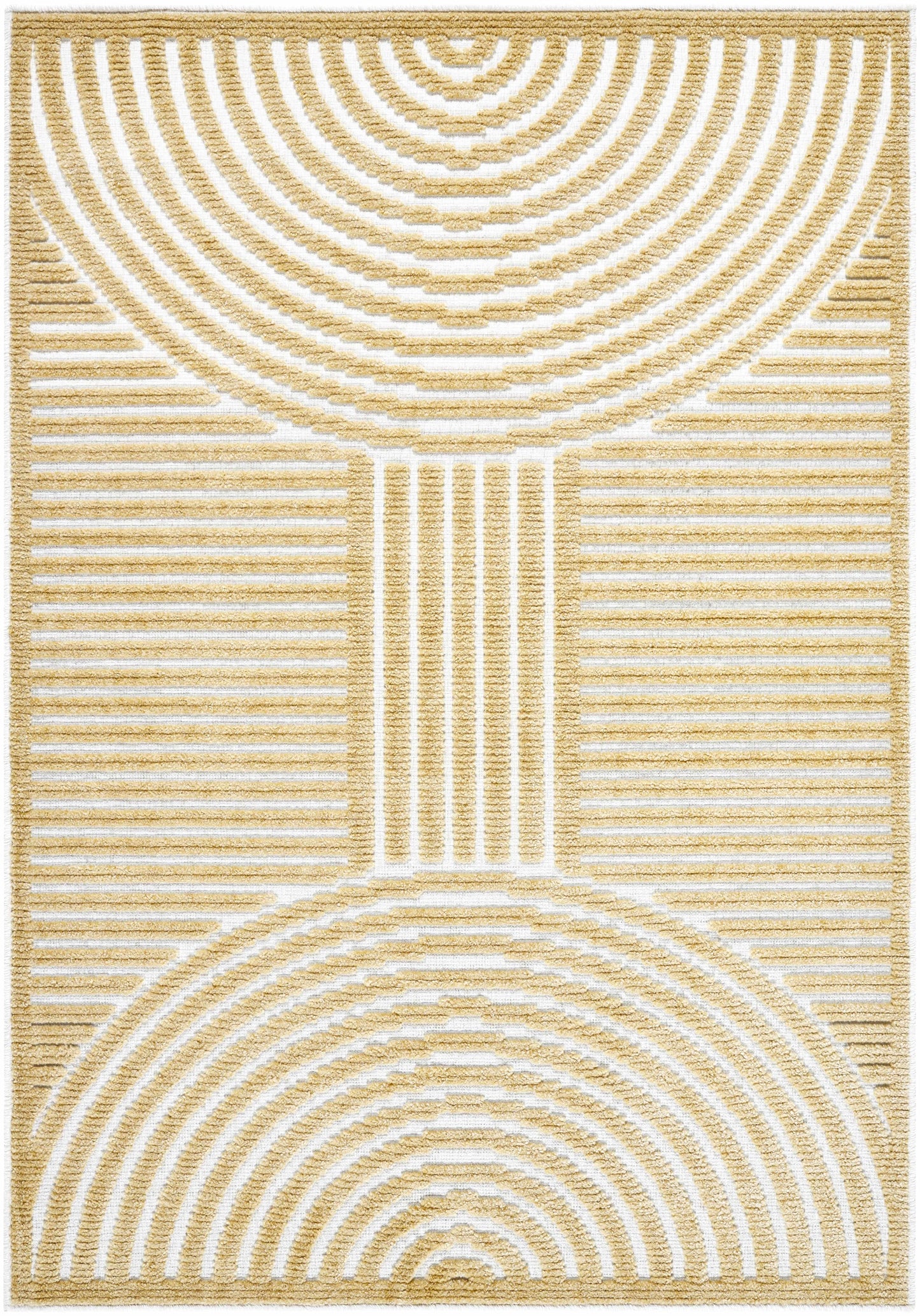 Deron Mustard Washable Area Rug-1