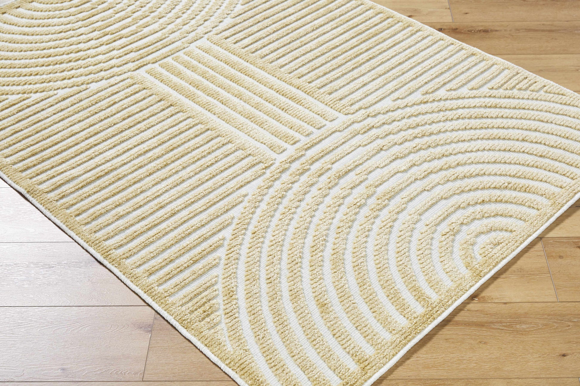 Deron Mustard Washable Area Rug-2