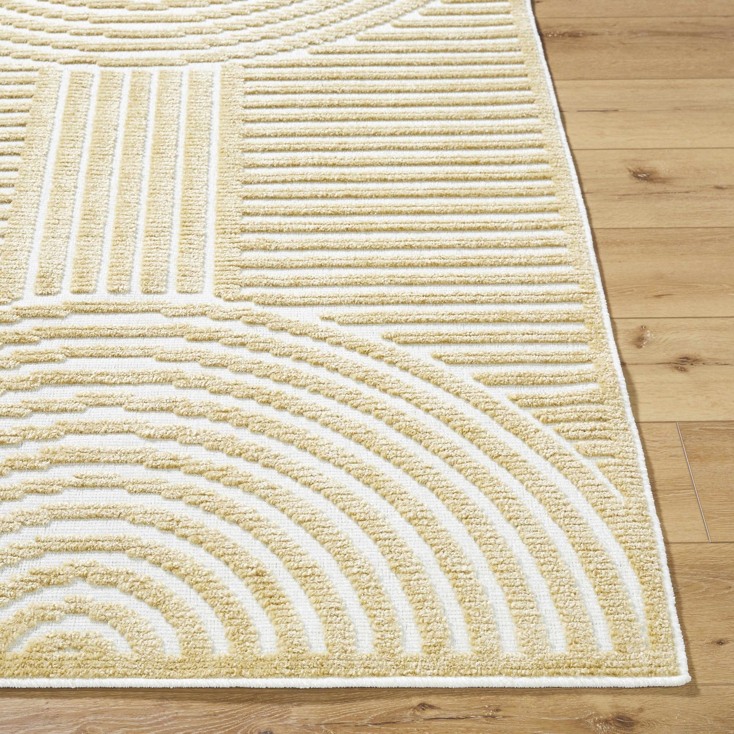 Deron Mustard Washable Area Rug-3