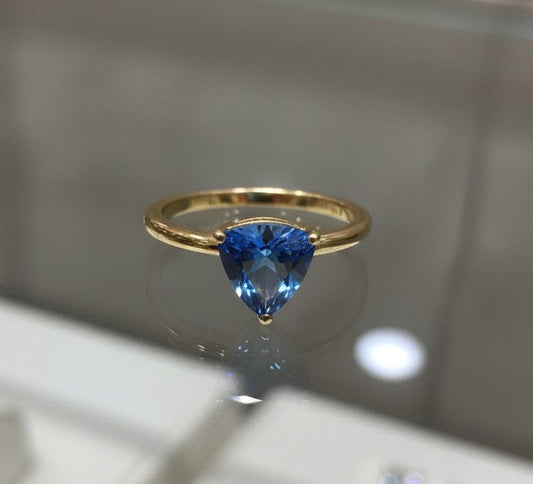 "Infinity" Trilliant Cut Cremation Ring Small 7mm