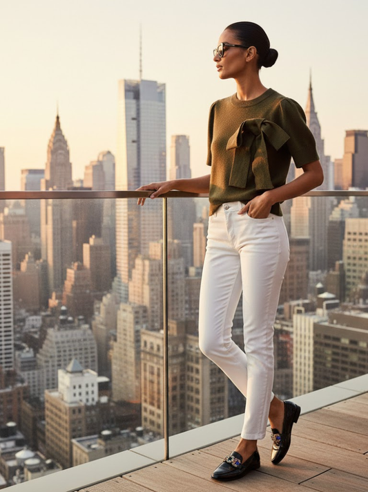 SOHO Women's Side Bow Sweater Prêt-à-Porter BYMANYC ® New York-0