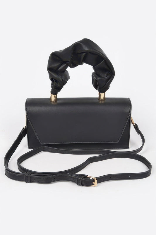 SOHO Wrinkled Handle Flap Clutch - New Collection Los Angeles - BYMANYC ® New York-0