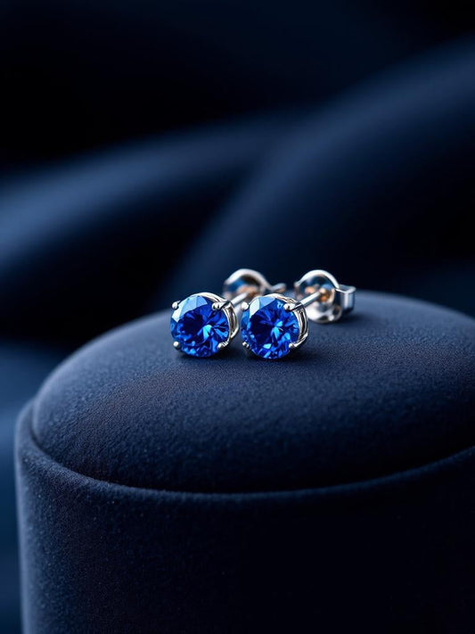 "Soothing Whispers" Portuguese Cut Pierced Cremation Earrings 5mm