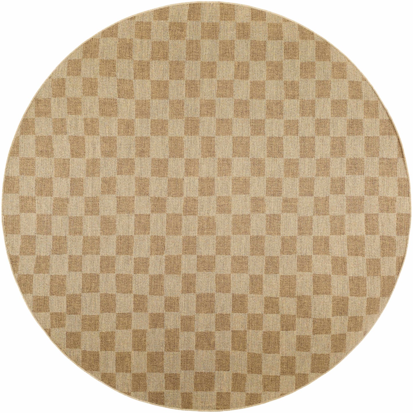 Kuval Checkered Brown Rug-5
