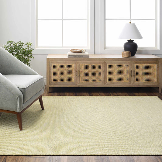 Sample Isako Solid Lime Washable Area Rug - Promo - Clearance-0