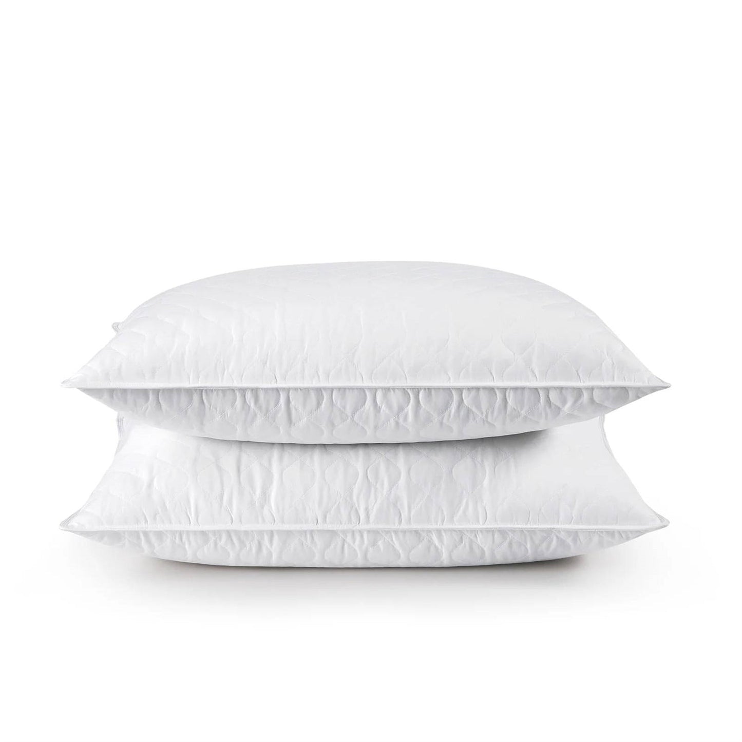 Set of 2 Machine Washable Down Feather Blend Pillow in Standard/Queen size-0