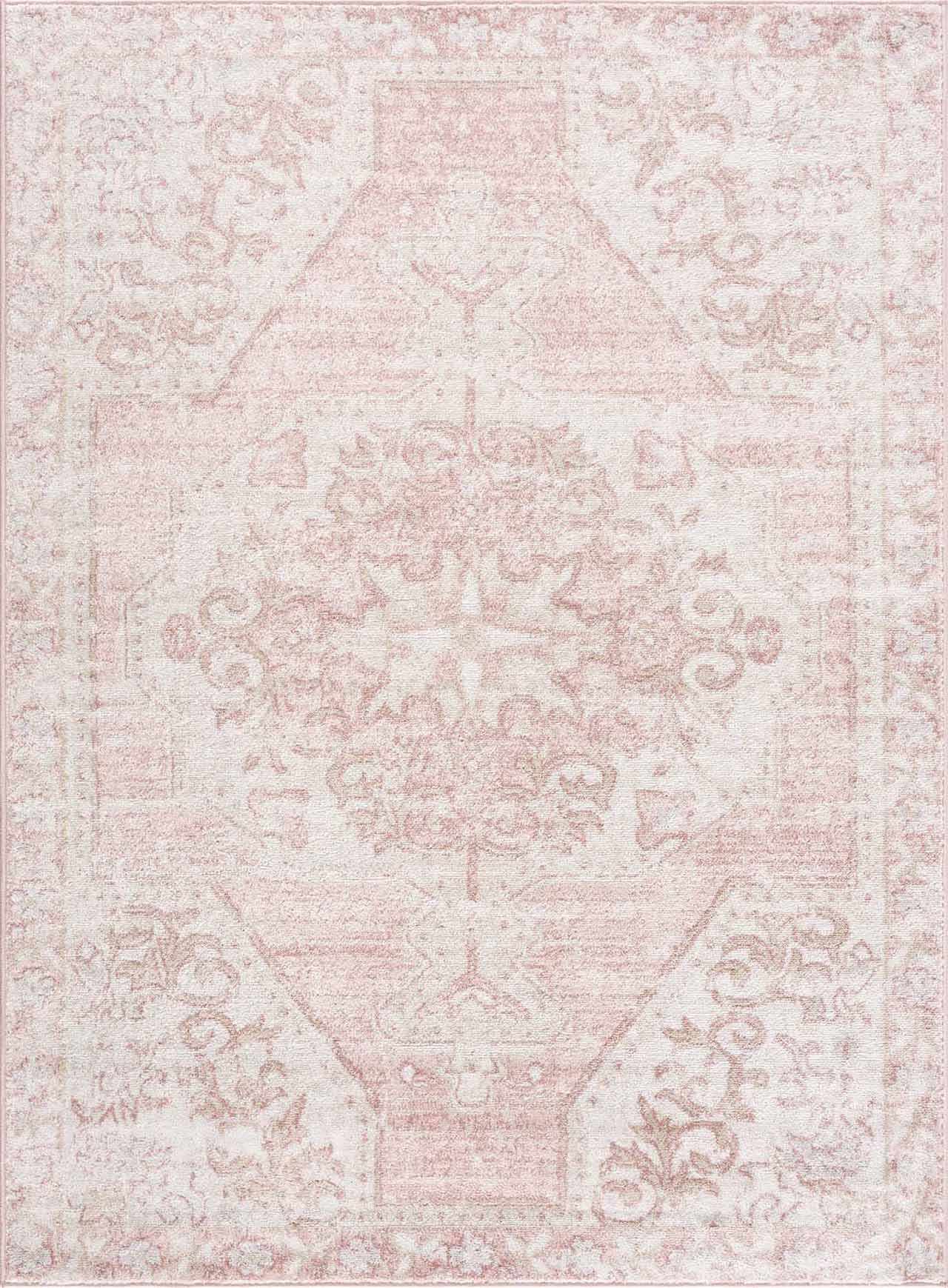 Snead Pink Floral Rug-0