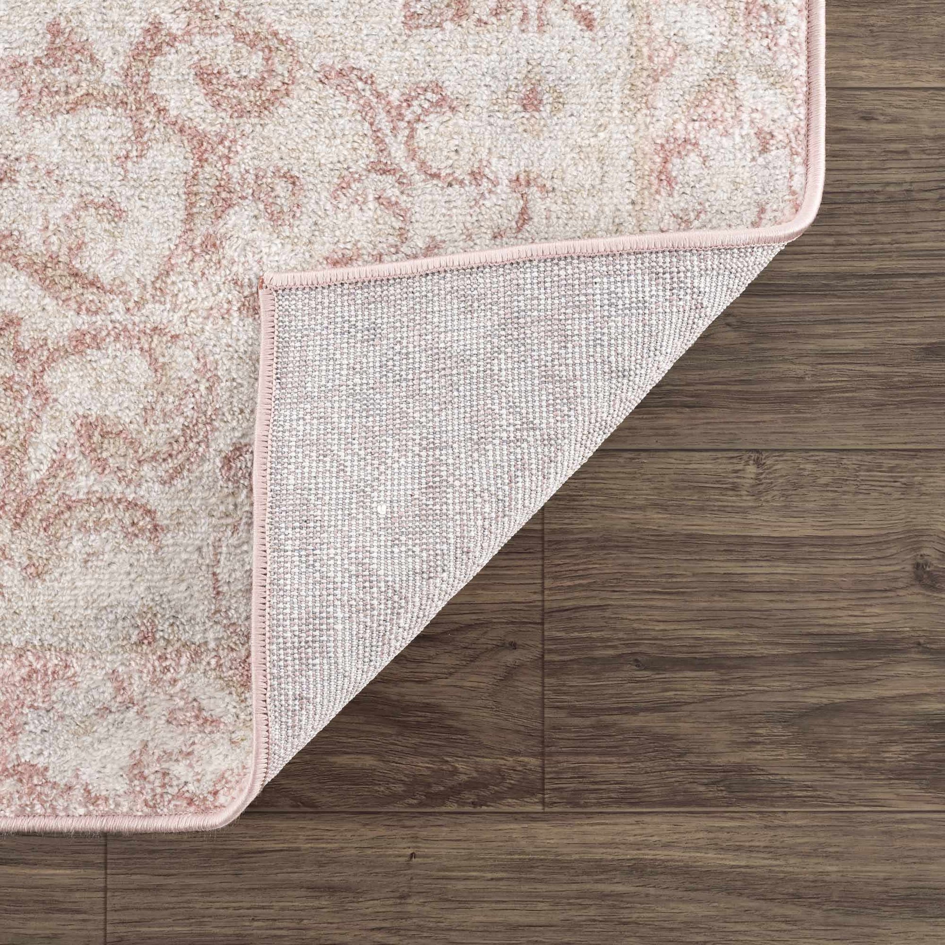 Snead Pink Floral Rug-4