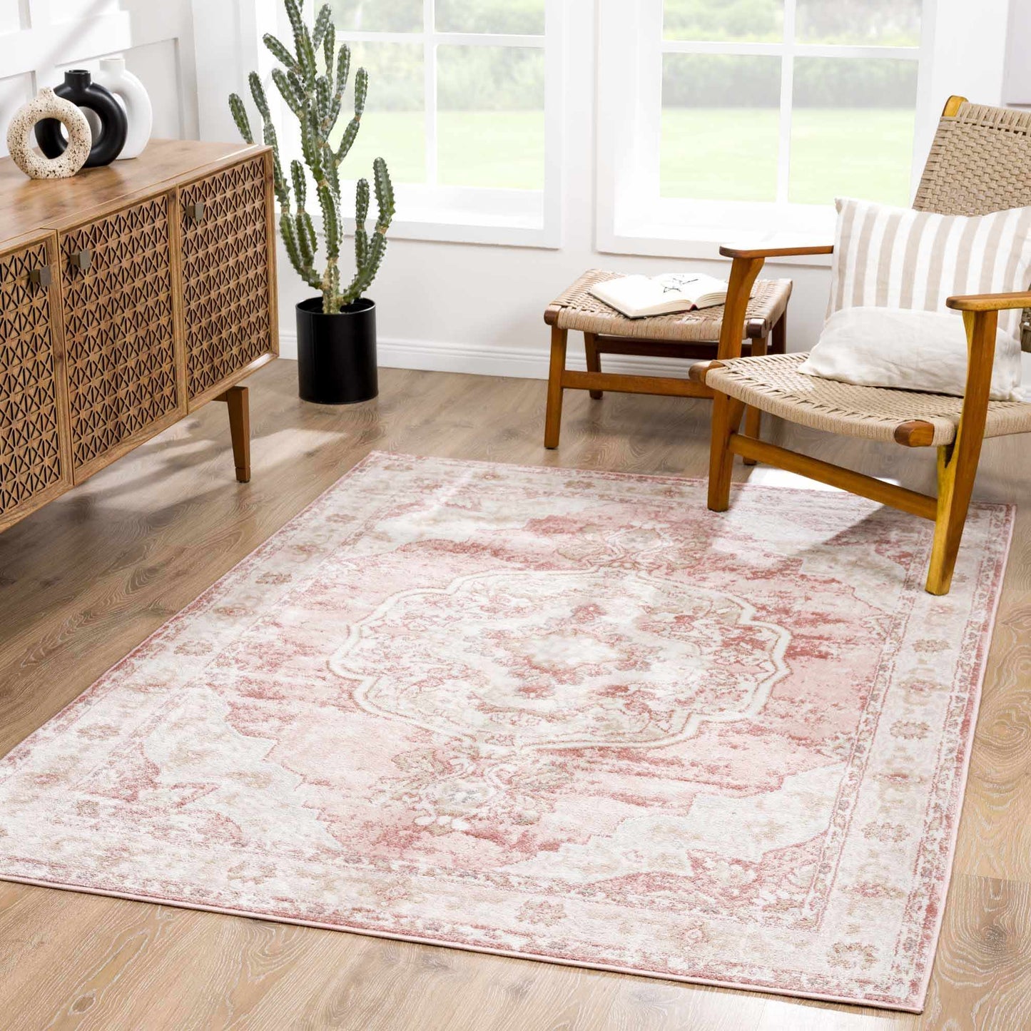 Kandos Blush & Light Pink Area Rug-2