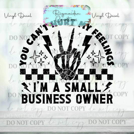 Small Business Owner Vinyl Decal