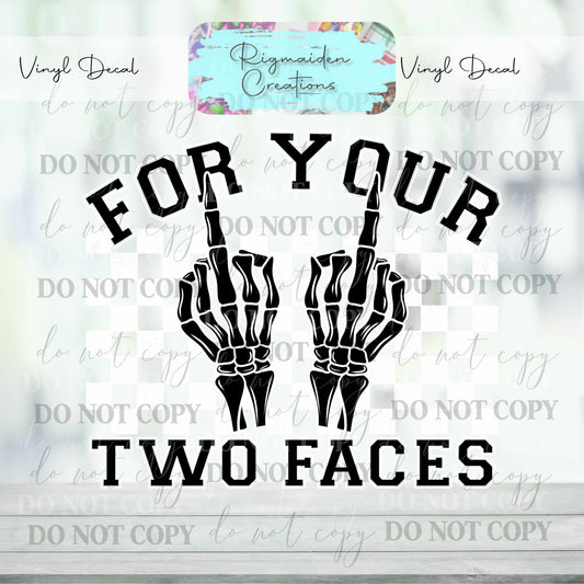 Two Face 2 Vinyl Decal