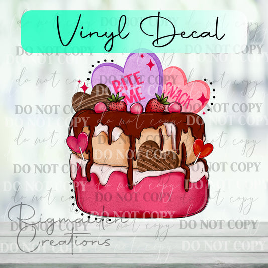 Valentines Treats Vinyl Decal
