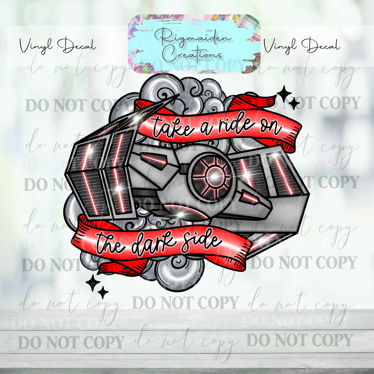 Take a Ride on the Dark Side Vinyl Decal {Multiple}