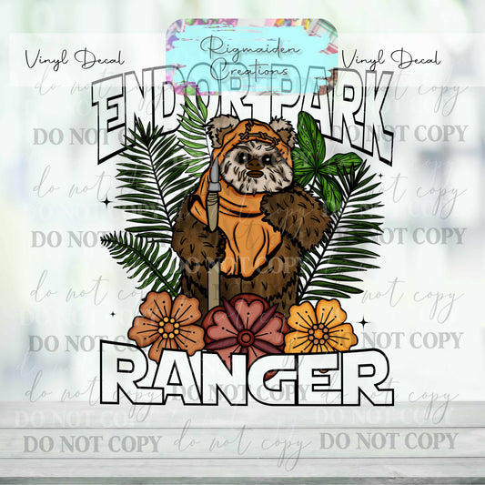 Endor Park Ranger Vinyl Decal {Multiple}