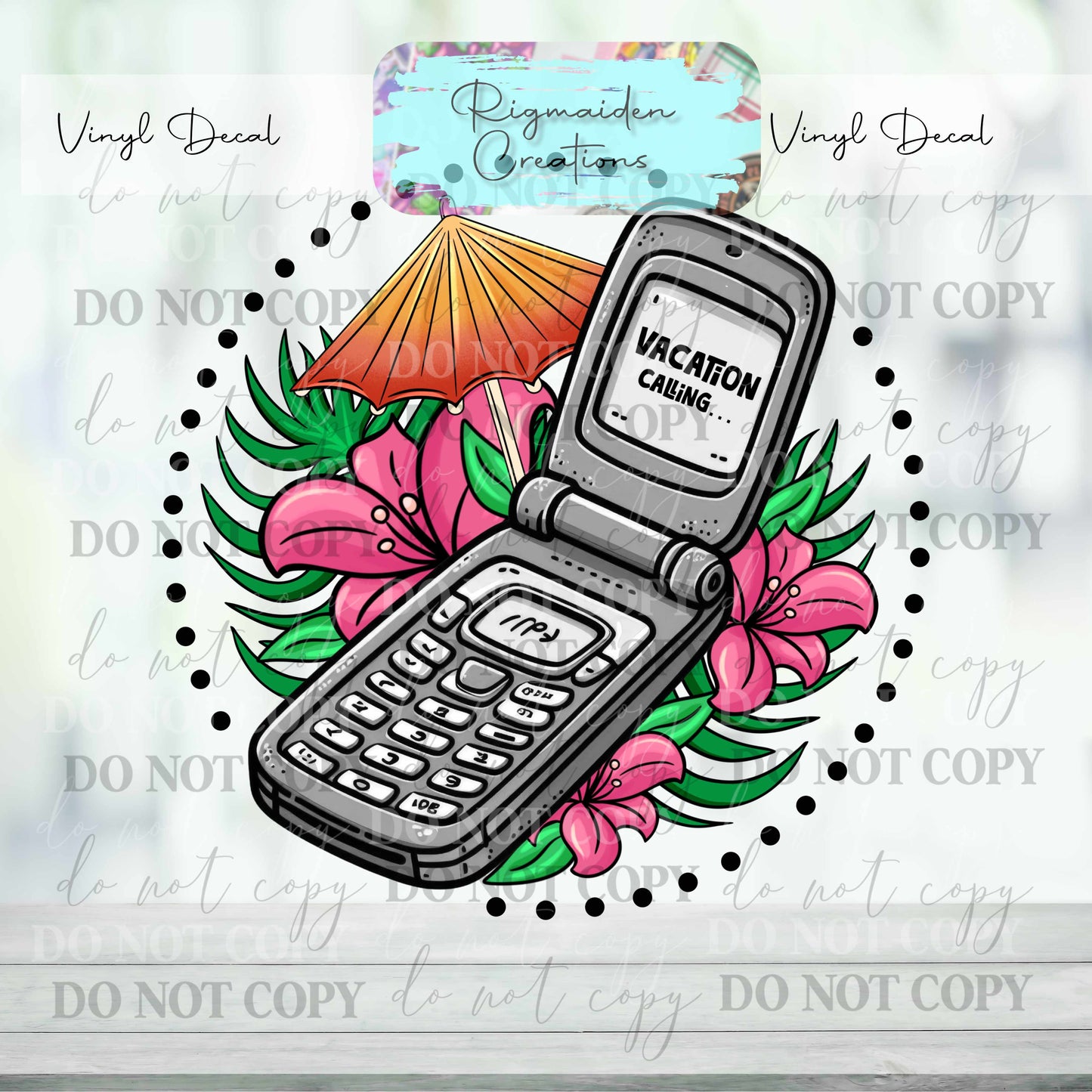 Tiki Terror Phone Vinyl Decal