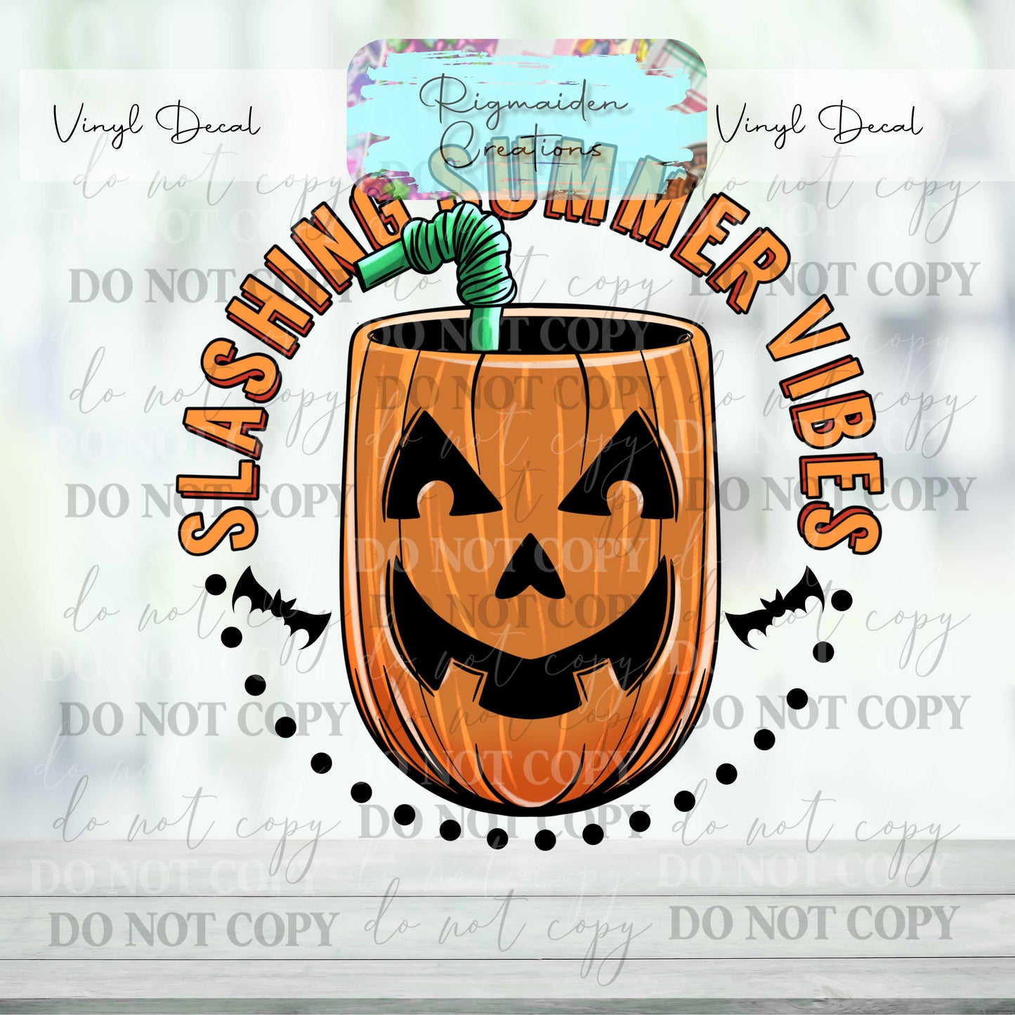 Tiki Terror Drink Vinyl Decal