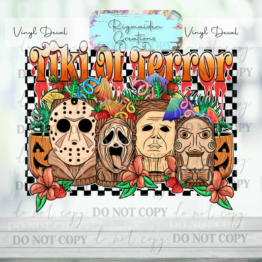 Tiki of Terror Vinyl Decal