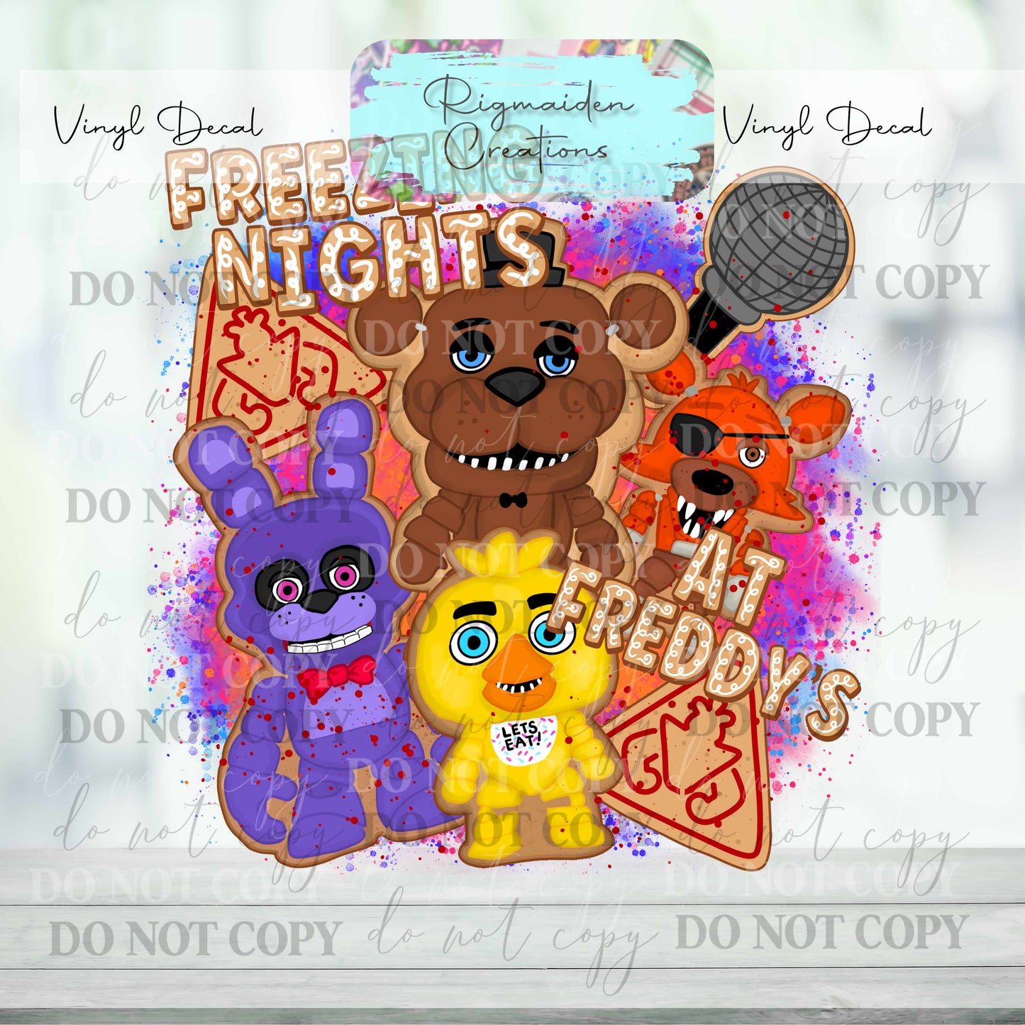 FNAF Sugar Cookie Vinyl Decal