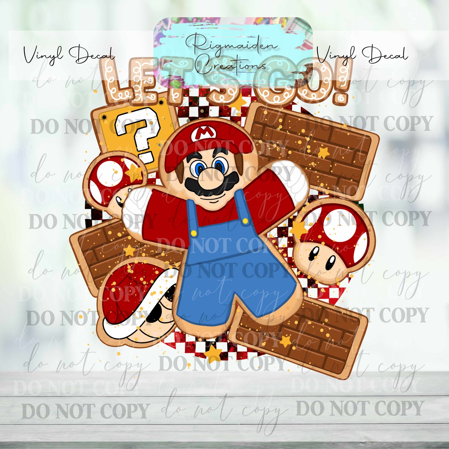 Power Brothers 1 Sugar Cookie Vinyl Decal